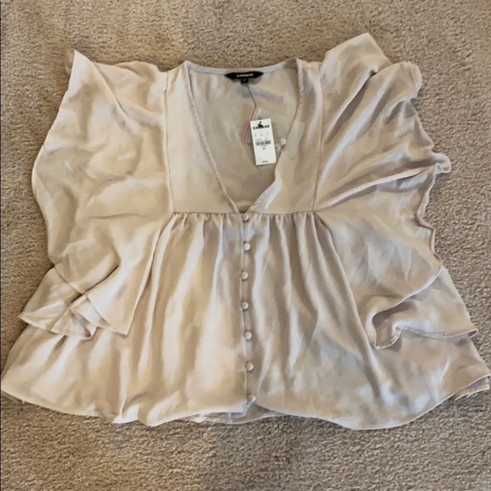 NWT Express Flutter Sleeve Top